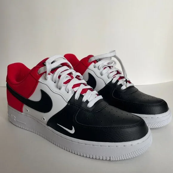 NWT Nike Air Force 1 ’07 LV8 Black Toe 823511-603 Men’s Size 11.5